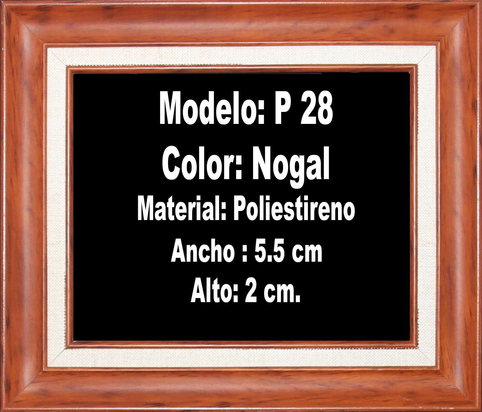 Modelo P28/Poliestireno (5.5cm/ 2cm)