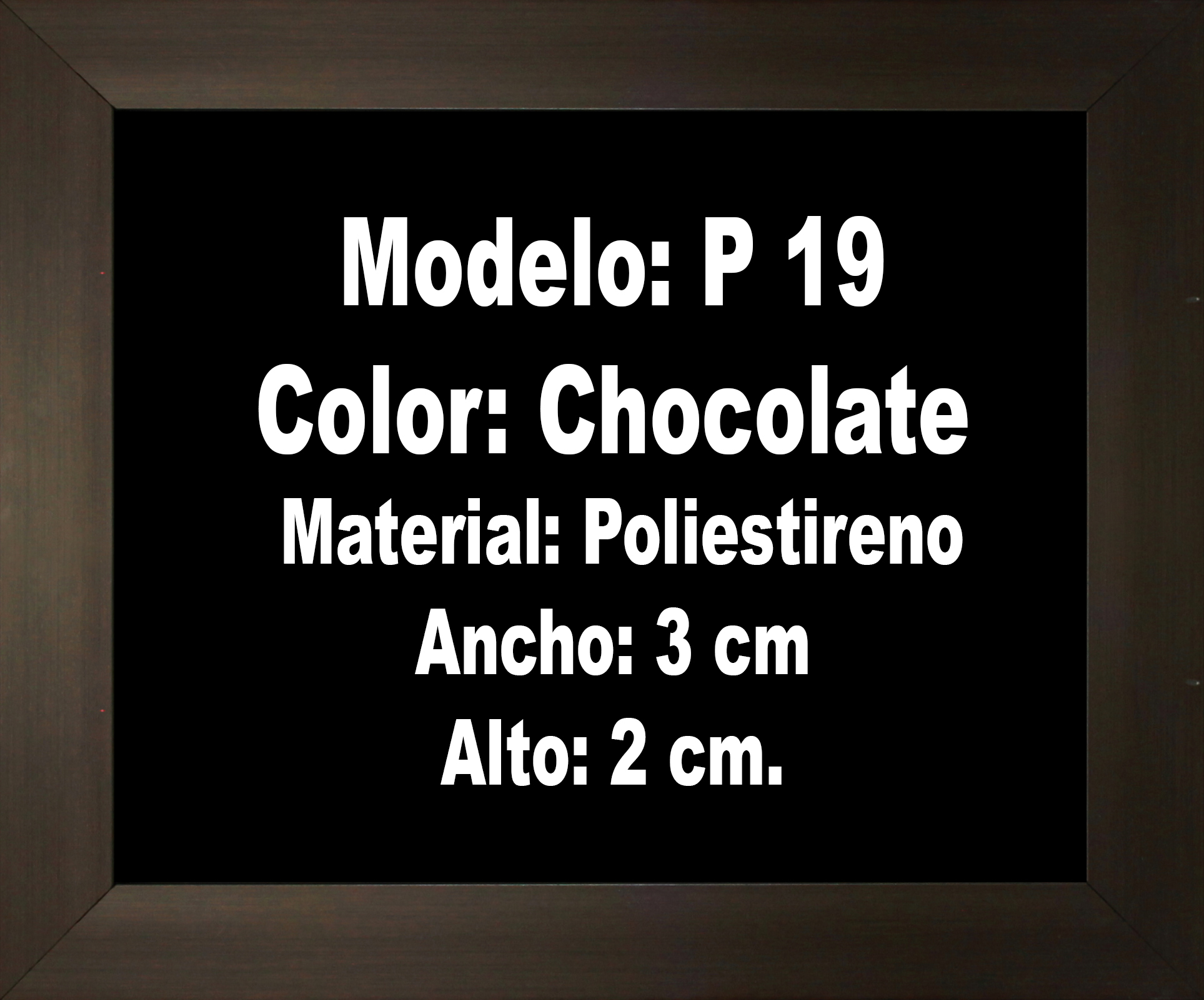 Modelo P19/Poliestireno (3cm/ 2cm)