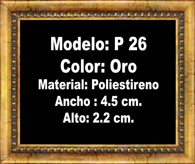 Modelo P26/Poliestireno (4.5cm/2.2cm)